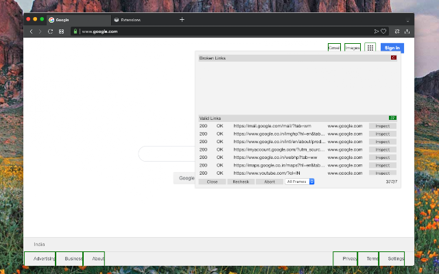 Screenshot 1 of Broken Link Checker