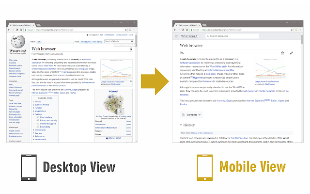 Screenshot 1 of Mobile View Switcher