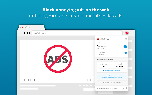 Screenshot 1 of Adblock Plus - free ad blocker