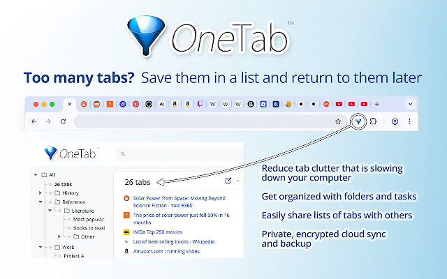 Screenshot 1 of OneTab
