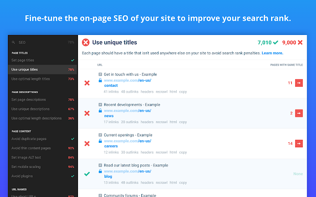 Screenshot 1 of Checkbot: SEO, Web Speed & Security Tester 🚀