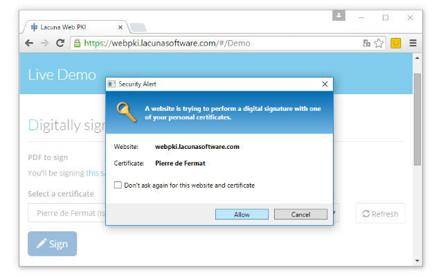 Screenshot 1 of Web PKI