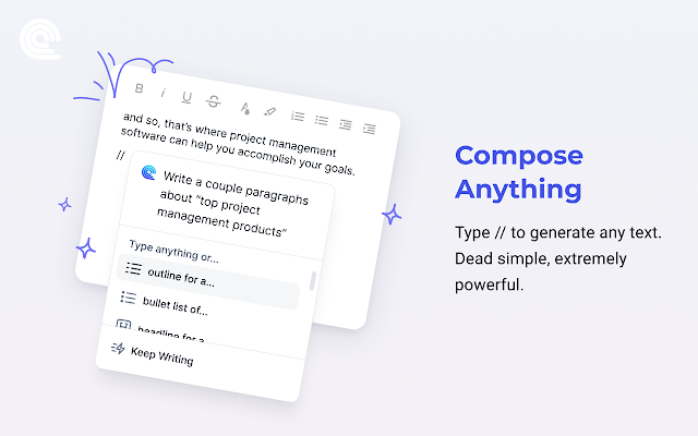 Screenshot 1 of Compose AI: AI-powered Writing Tool