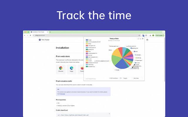 Screenshot 1 of Time Tracker - Web Habit Builder