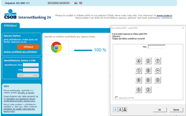 Screenshot 1 of ČSOB Electronic Signature