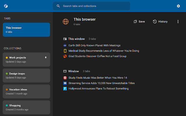 Screenshot 1 of Session Buddy - Tab & Bookmark Manager