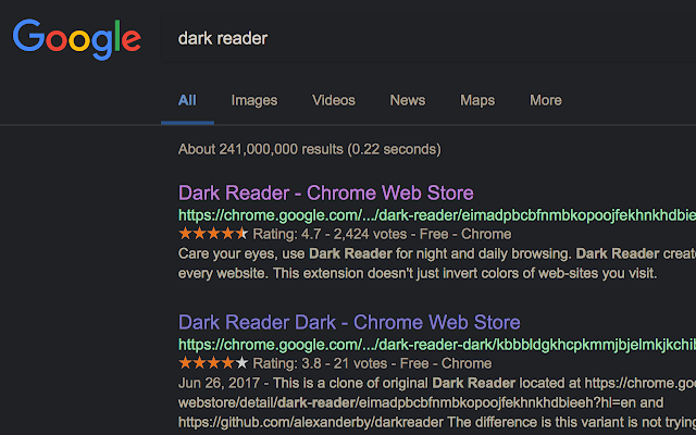 Screenshot 2 of Dark Reader