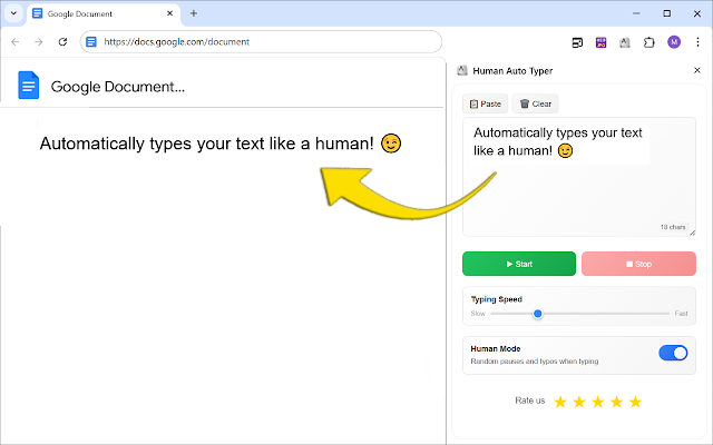 Screenshot 1 of Human Auto Typer