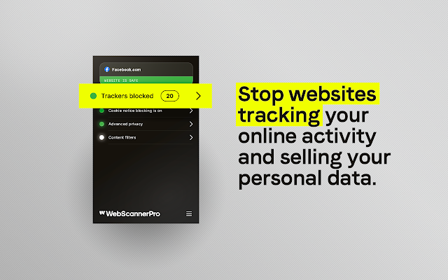 Screenshot 1 of WebScannerPro – Online Privacy Essentials
