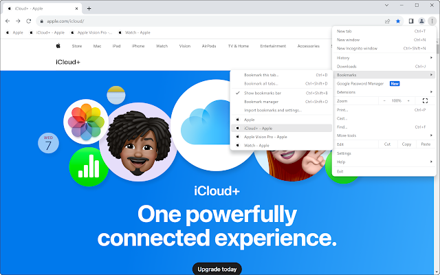 Screenshot 1 of iCloud Bookmarks