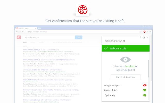 Screenshot 2 of Avira Browser Safety