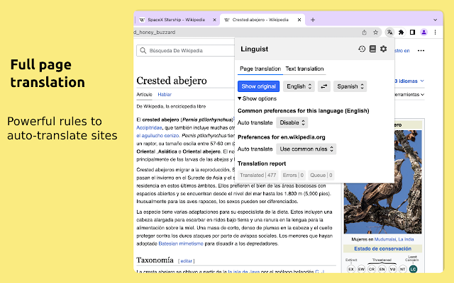 Screenshot 2 of Linguist - web page translator