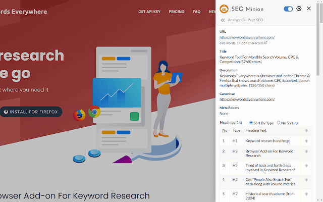 Screenshot 2 of SEO Minion