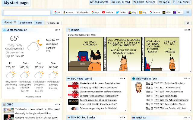 Screenshot 1 of Protopage Start Page