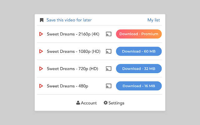 Screenshot 1 of Video Downloader Plus