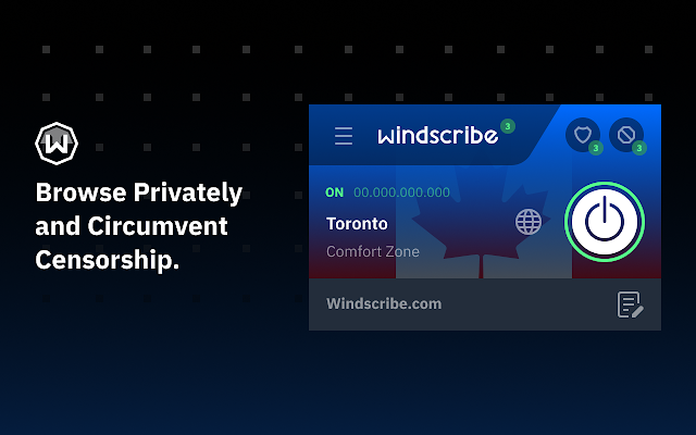 Screenshot 1 of Free VPN For Chrome - VPN Extension - Windscribe