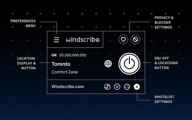 Screenshot 2 of Free VPN For Chrome - VPN Extension - Windscribe