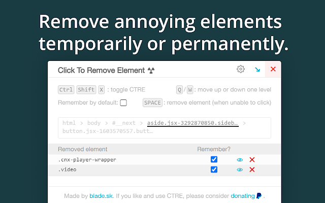 Screenshot 2 of Click to Remove Element