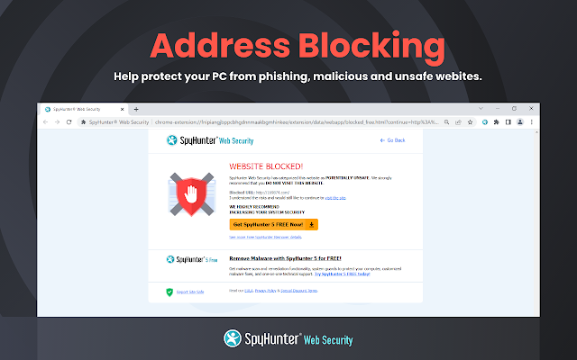Screenshot 2 of SpyHunter® Web Security