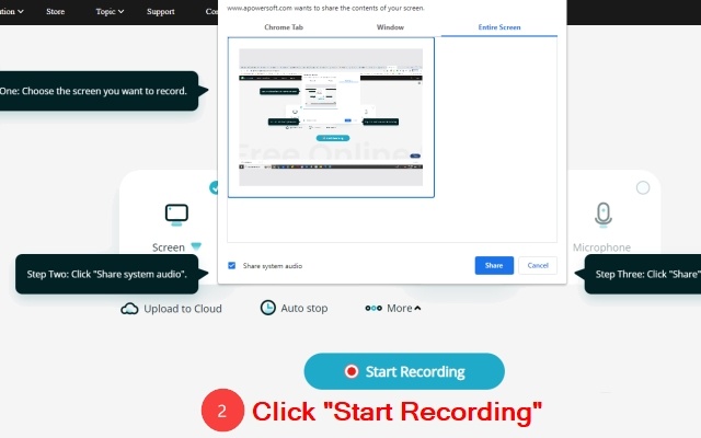 Screenshot 2 of Apowersoft Free Screen Recorder