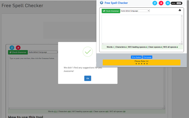 Screenshot 2 of Free Spell Checker for Google Chrome™