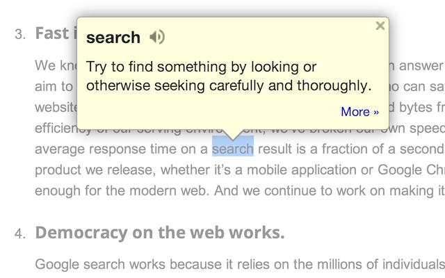 Screenshot 1 of Google Dictionary (by Google)