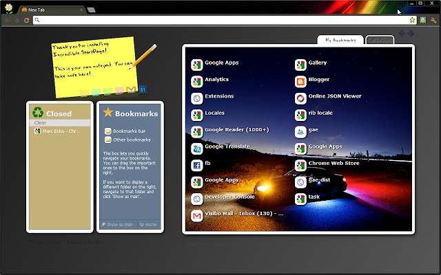 Screenshot 1 of Incredible StartPage - Productive Start Page