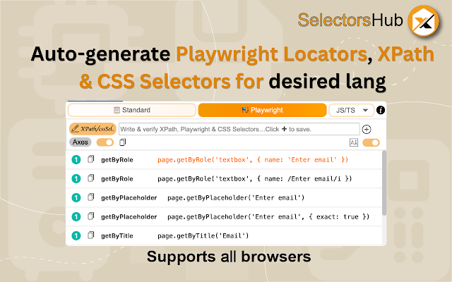 Screenshot 1 of SelectorsHub