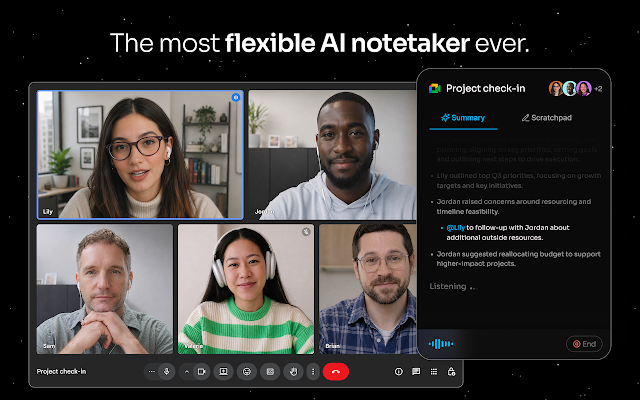 Screenshot 1 of Fathom AI Note Taker for Google Meet