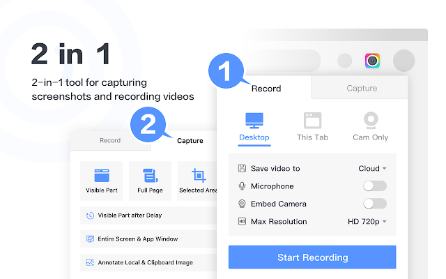 Screenshot 1 of Awesome Screen Recorder & Screenshot