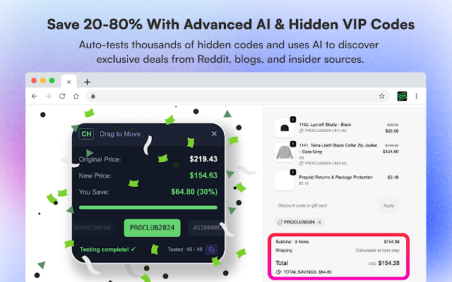 Screenshot 1 of Coupon Hacker: Automatic AI Coupon Finder