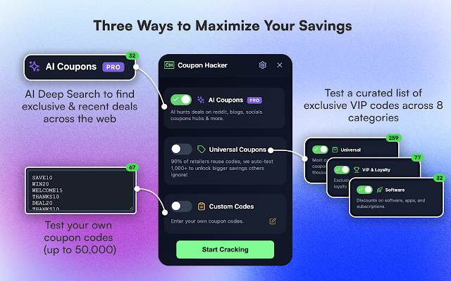 Screenshot 2 of Coupon Hacker: Automatic AI Coupon Finder