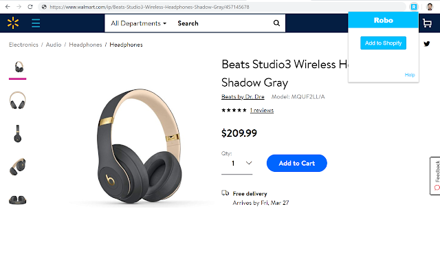 Screenshot 1 of Robo Product Importer