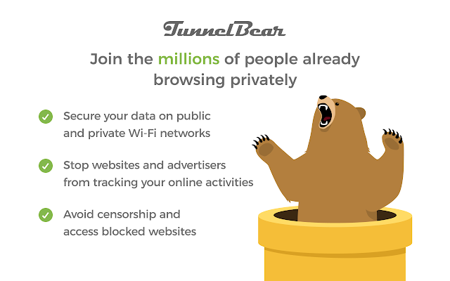 Screenshot 1 of TunnelBear VPN