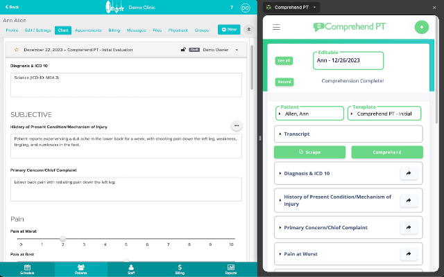 Screenshot 2 of Comprehend EMR Integration